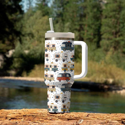 Shineful Tumbler Vintage Camper