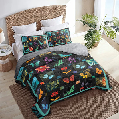 Shineful All Season Quilt 3-Piece Set Garden Dreams