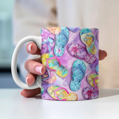 Tasse en céramique brillante Flipflop Fantasy