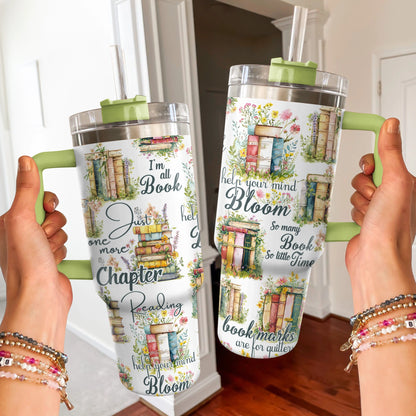 Shineful Tumbler Reading Blooming Books