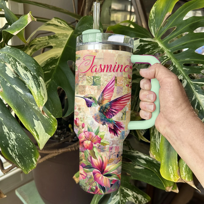 Shineful Tumbler Personalized Hummingbird Bliss