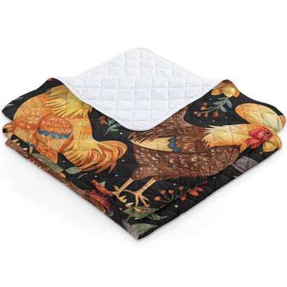 Shineful - All Season Quilt 3-Piece Set Chicken Cowboy