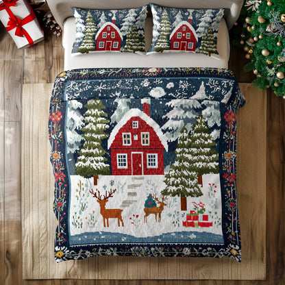 Shineful All Season Quilt 3-Piece Set Cozy Cabin