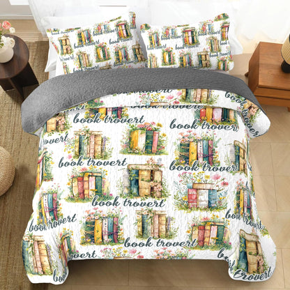 Shineful All Season Quilt 3-teiliges Set Lesen Booktrovert 