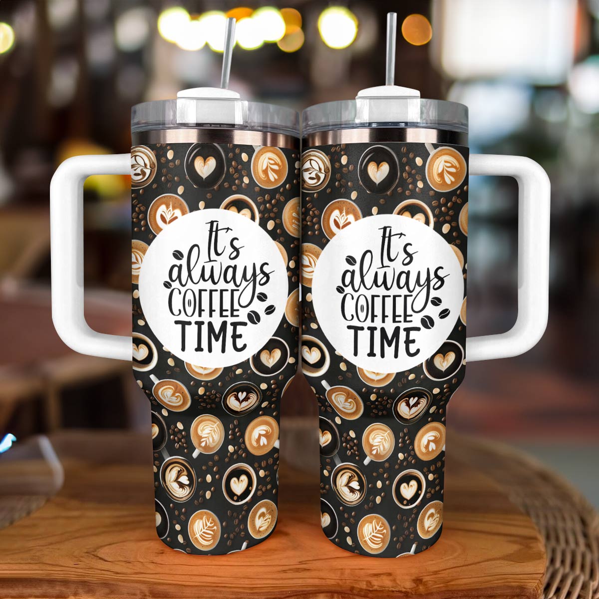 Shineful Tumbler Coffee Time