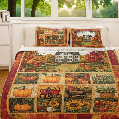 Shineful All Season Quilt 3-teiliges Set Autumn Beautiful