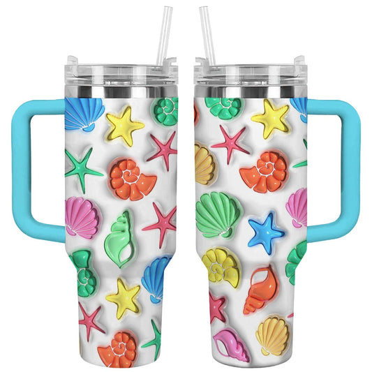 Shineful Glossy Tumbler Seashell Colorful