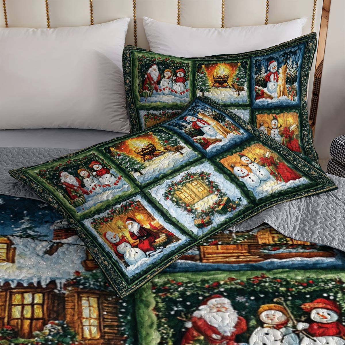 Shineful All Season Quilt 3-Piece Set Christmas Eve