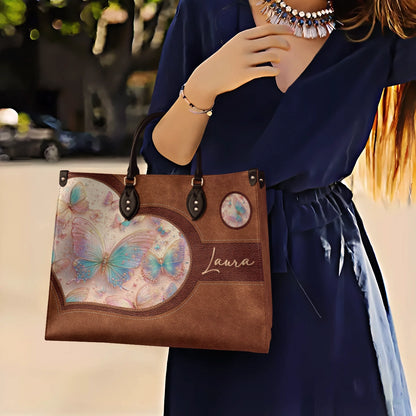 Shineful Leather Bag Personalized Butterfly Fluttering Fantasy