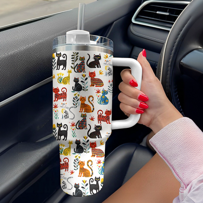 Shineful Tumbler Cute Whimsical Cat