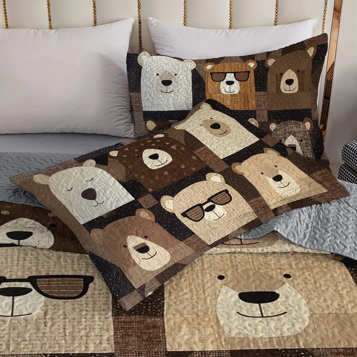 Shineful All Season Quilt 3-Piece Set - Bear Hug Bliss