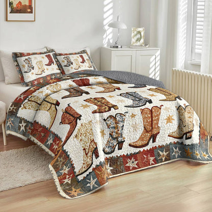 Shineful All Season Quilt 3-Piece Set Cowboy Charm