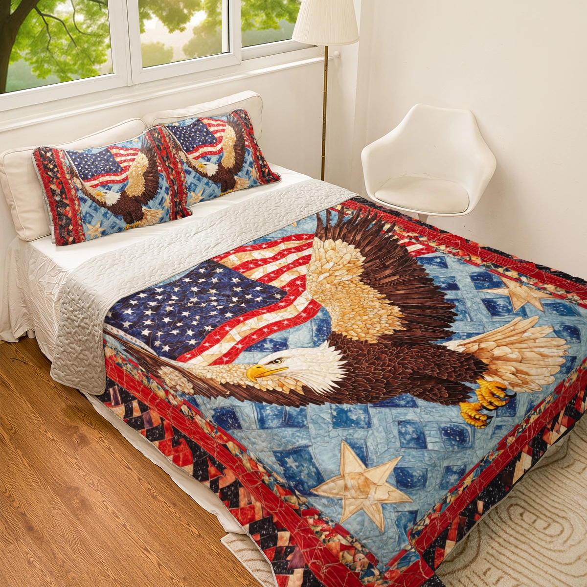 Shineful All Season Quilt 3-Piece Set American Spirit