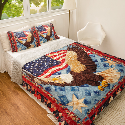 Shineful All Season Quilt 3-Piece Set American Spirit