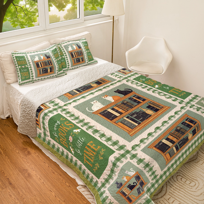 Shineful All Season Quilt 3-Piece Set - Bookworm's Retreat