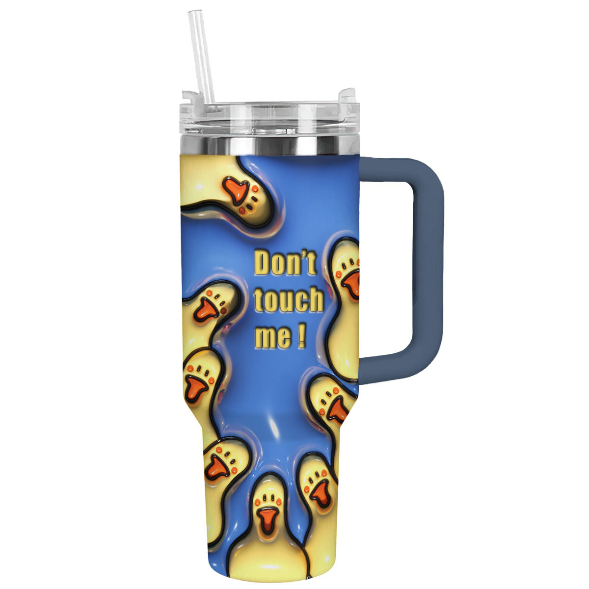 Duck Shineful™ Tumbler Funny Nl09 Navy 40Oz