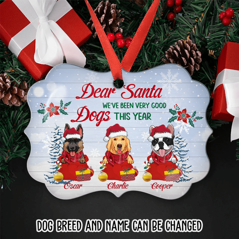 Shinefulgift® Dear Santa - Personalized Custom Aluminum Ornament