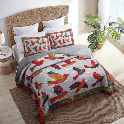 Shineful All Season Quilt 3-teiliges Set Tropical Bird