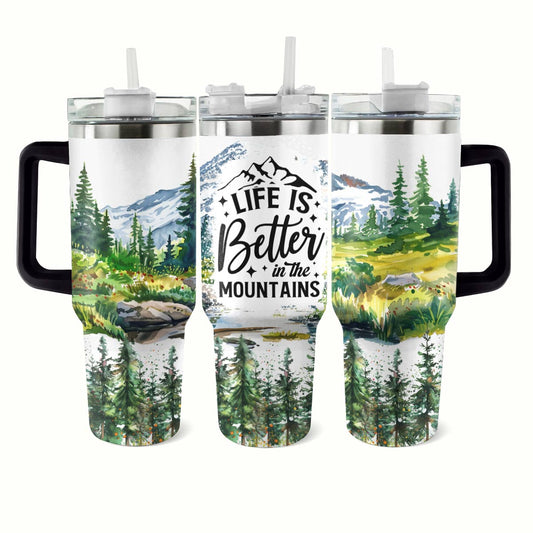 Shineful Tumbler Moutain Life