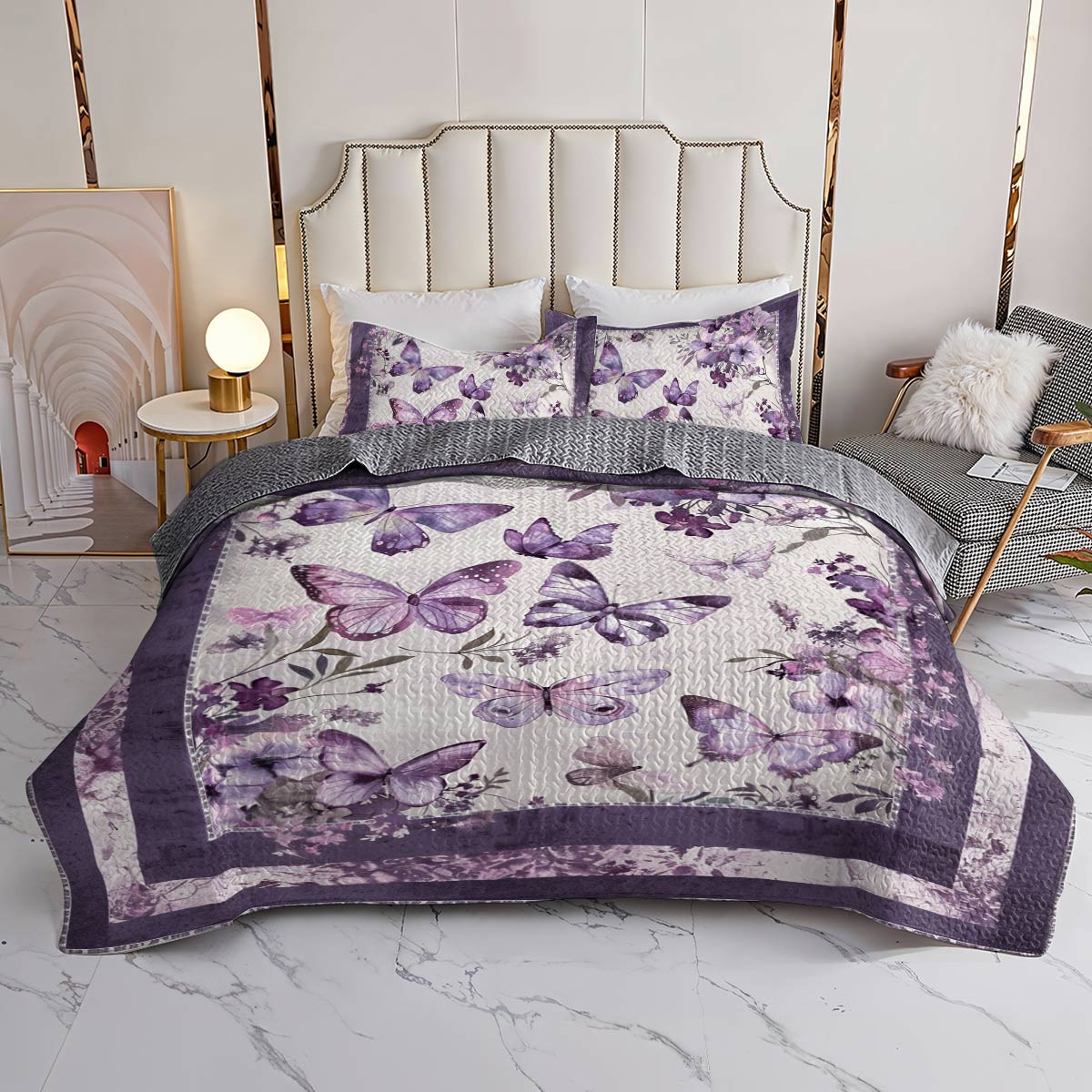 Shineful All Season Quilt 3-teiliges Set Butterfly Heaven