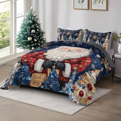 Shineful All Season Quilt 3-Piece Set Santa Dreams