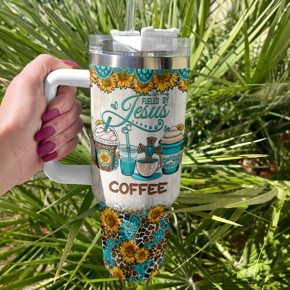 Shineful Tumbler Sunflower Faith Coffee