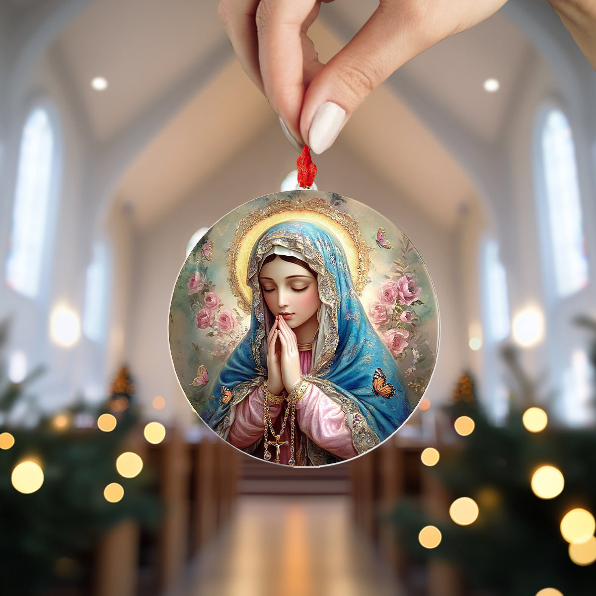 Shineful 2D Acrylic Ornament Holy Rosary