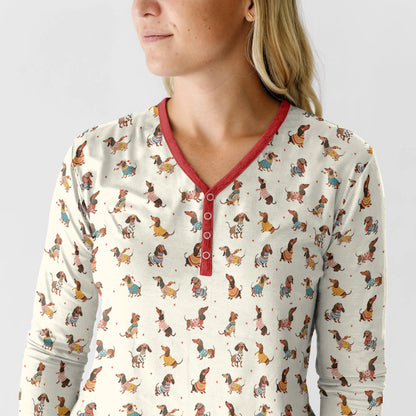 Shineful Pajama Sets Dachshund Style Wiener