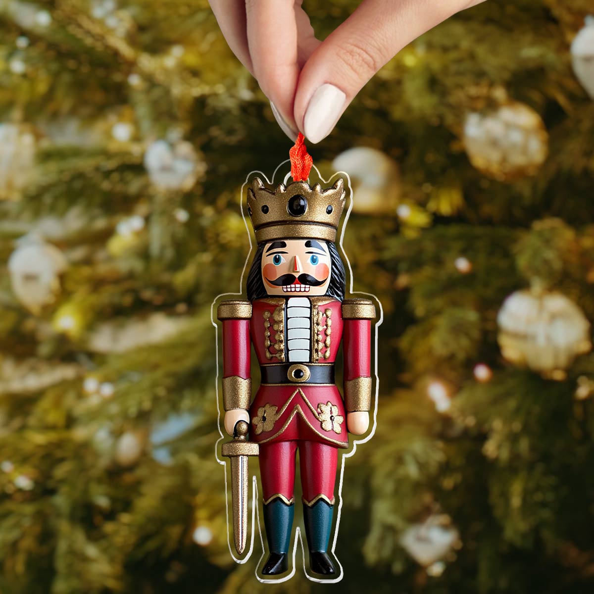 Shineful 2D Acrylic Ornament Nutcracker King