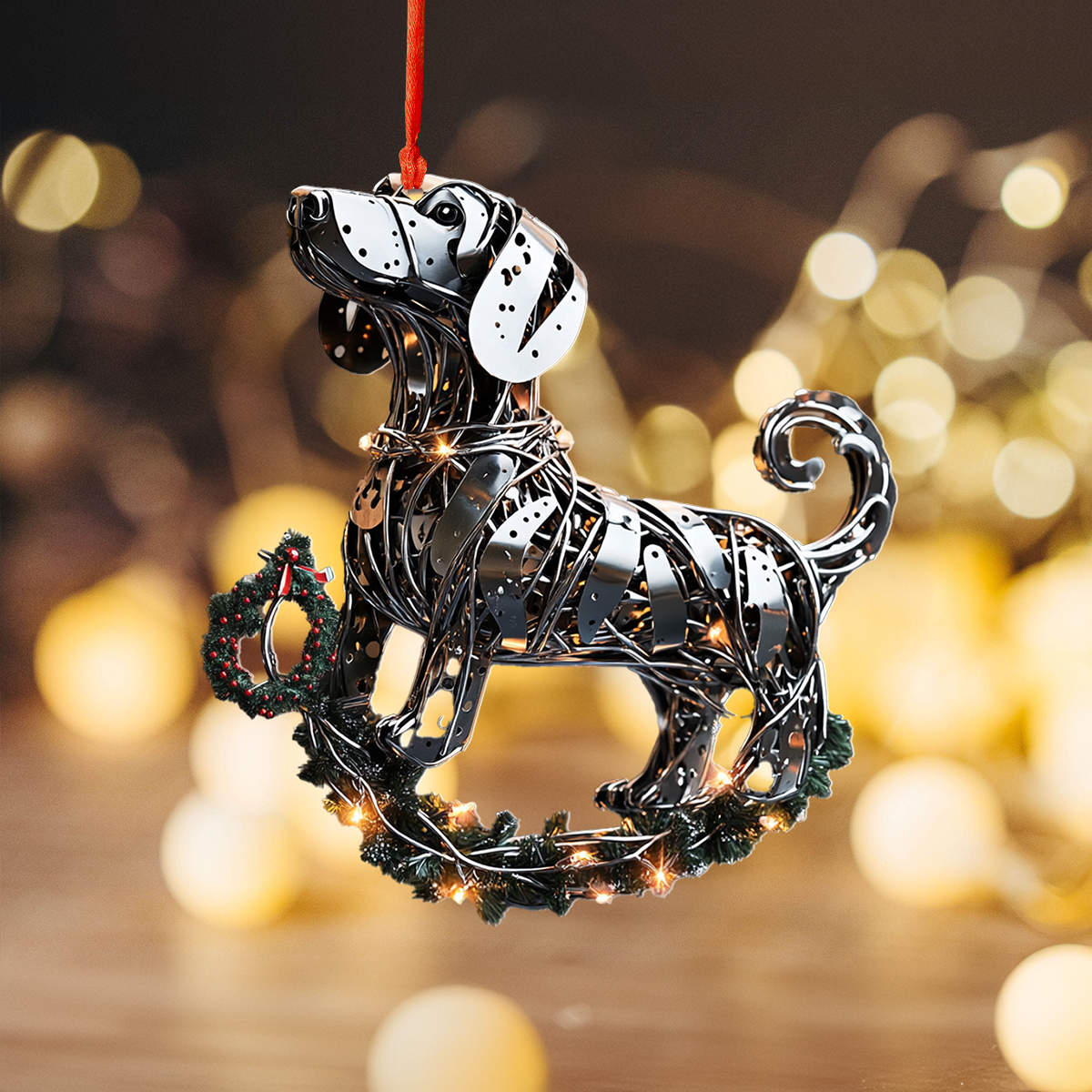 Shineful 2D Acrylic Ornament - Dachshund Metalworks Collection