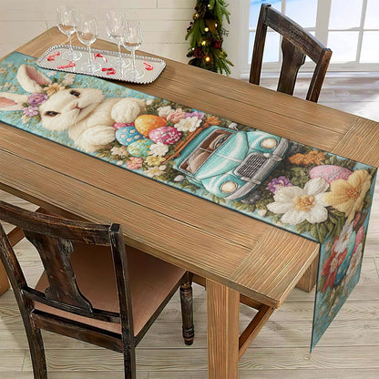 Shineful 2D Flat Print Quilted Table Runner - Easter Joy