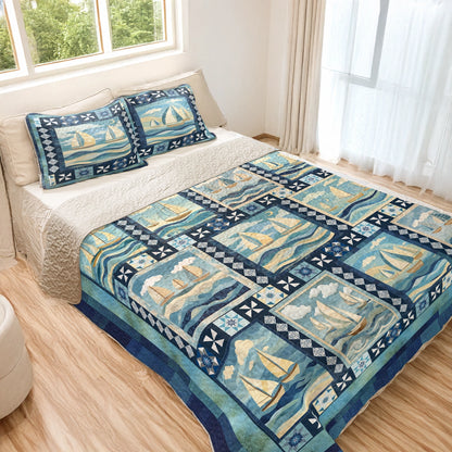 Shineful All Season Quilt 3-Piece Set - Sailor’s Dream