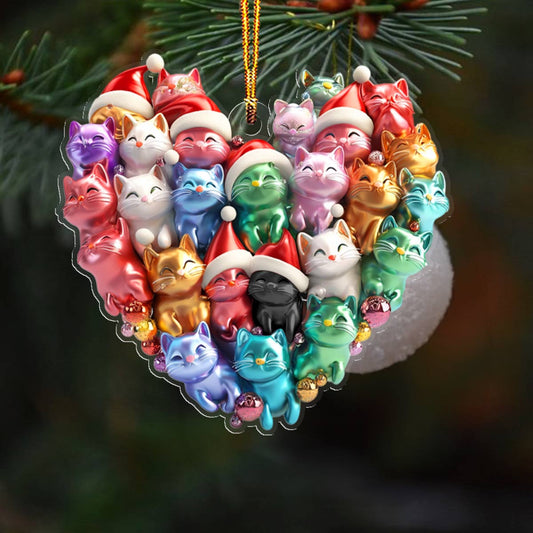 Shineful 2D Acrylic Ornament  Cats In My Heart