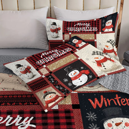 Shineful All Season Quilt 3-Piece Set - Frosty Christmas Cheer