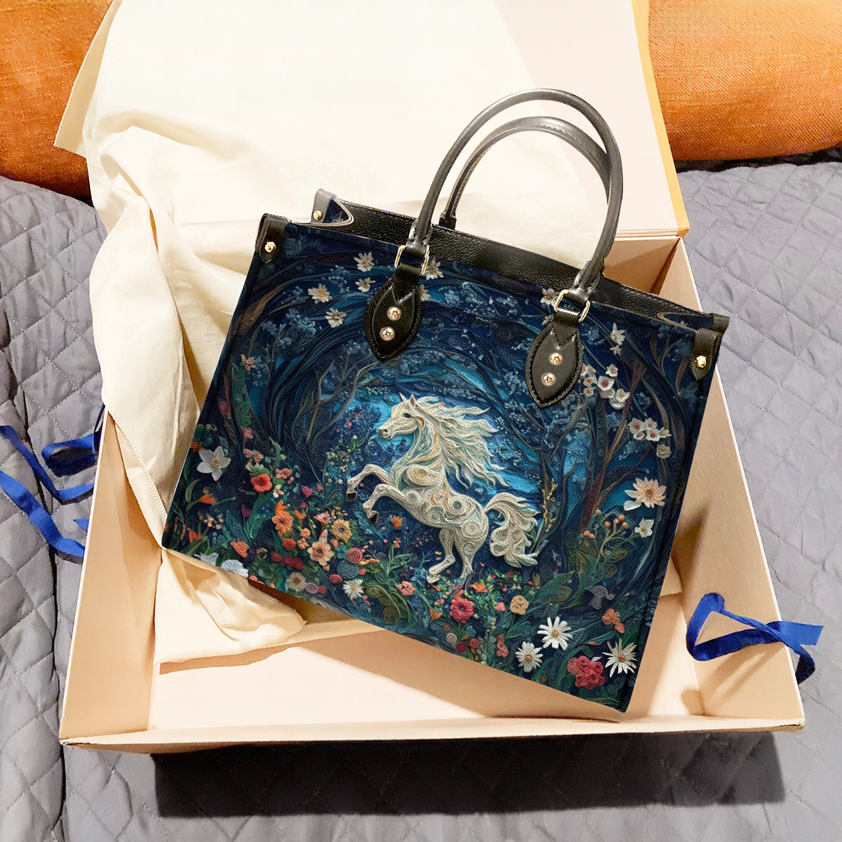 Sac en cuir brillant Majestic Horse Dreams