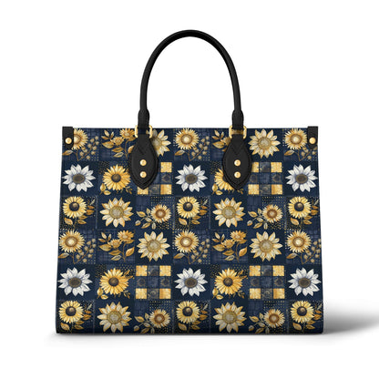 Shineful Leather Bag Inelegance Sunflowers