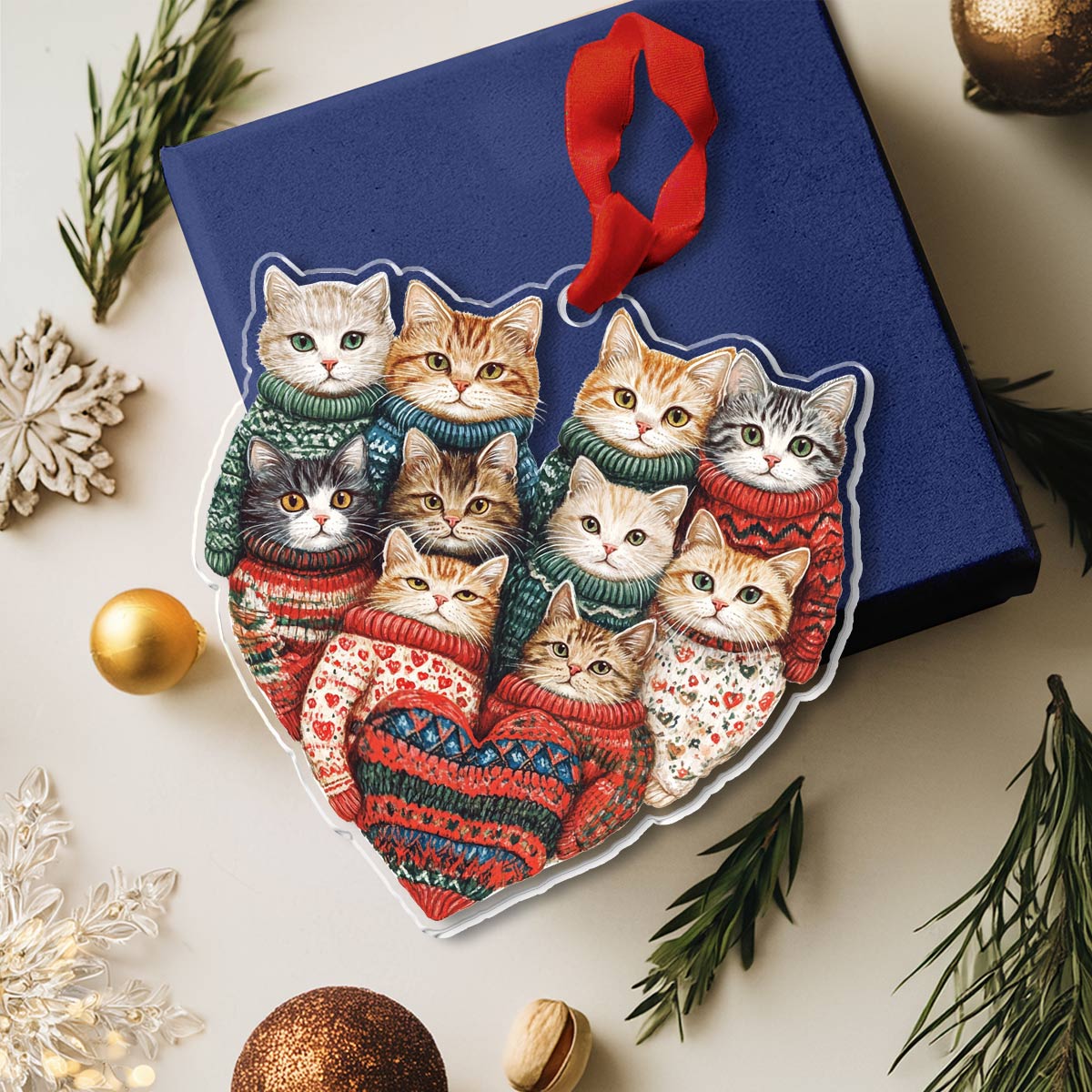 Shineful 2D Acrylic Ornament Kitten Kisses