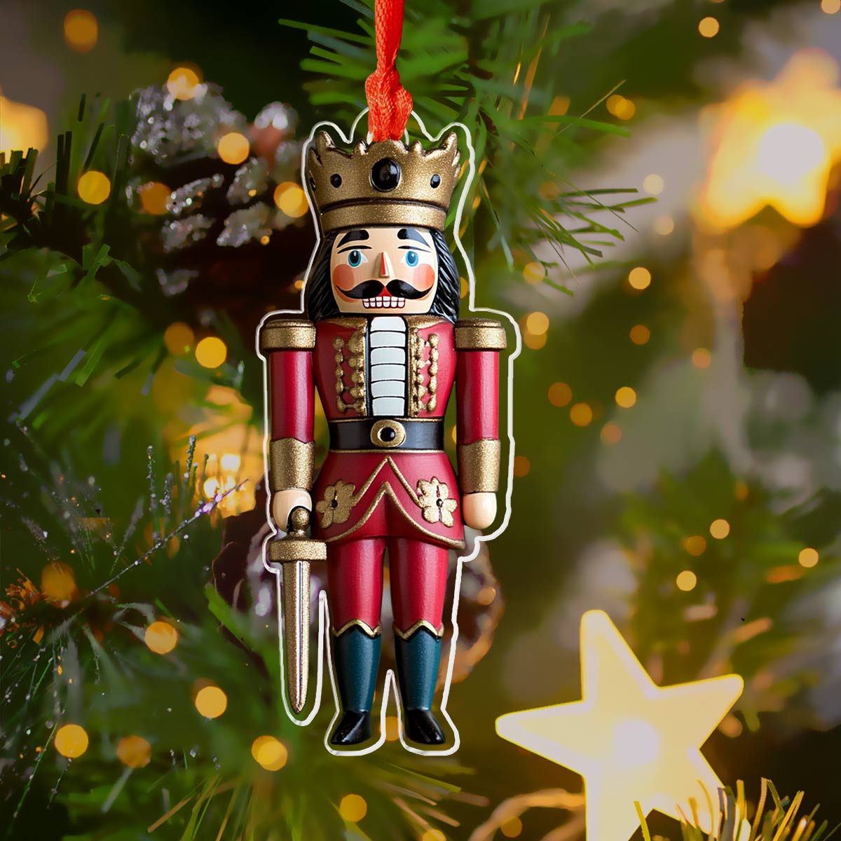 Shineful 2D Acrylic Ornament Nutcracker King