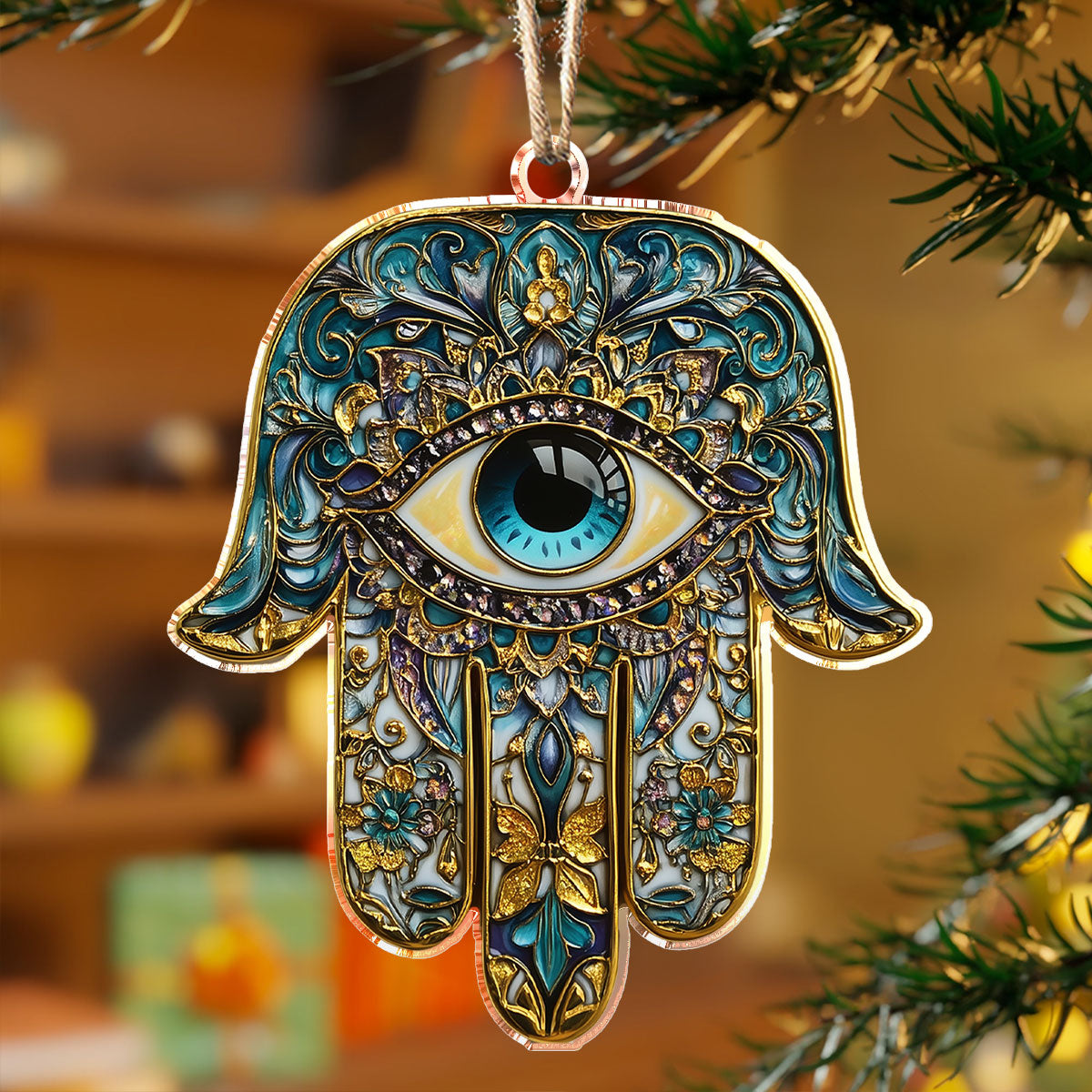 Shineful 2D Acrylic Ornament - Harmony Hamsa