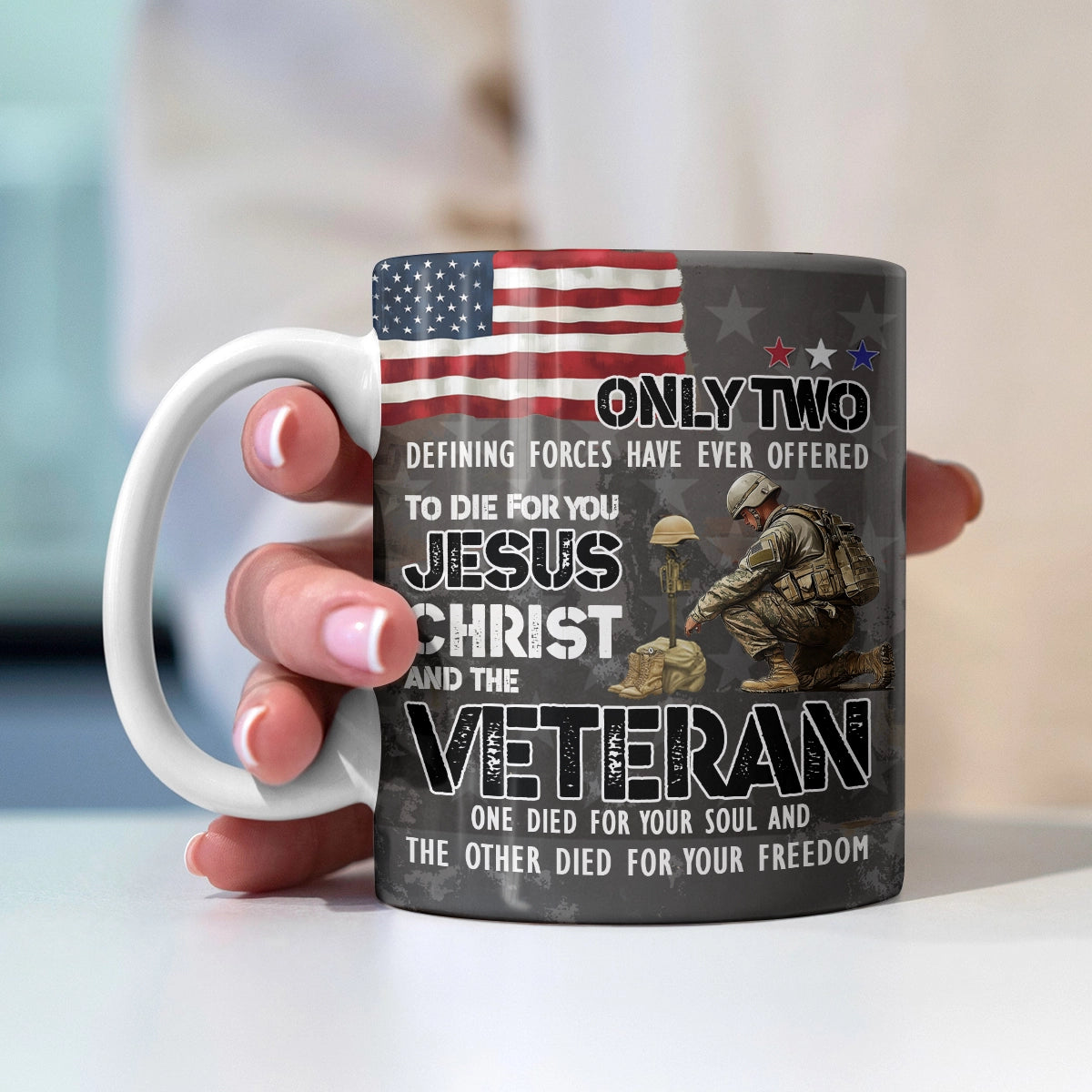 Shineful Ceramic Mug In Honor of Heroes Veteran