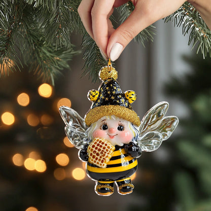 Shineful 2D Acrylic Ornament Bumblebee Sweet Holiday Buzz