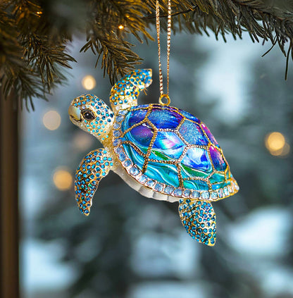 Shineful 2D Acrylic Ornament Midnight Sea Turtle