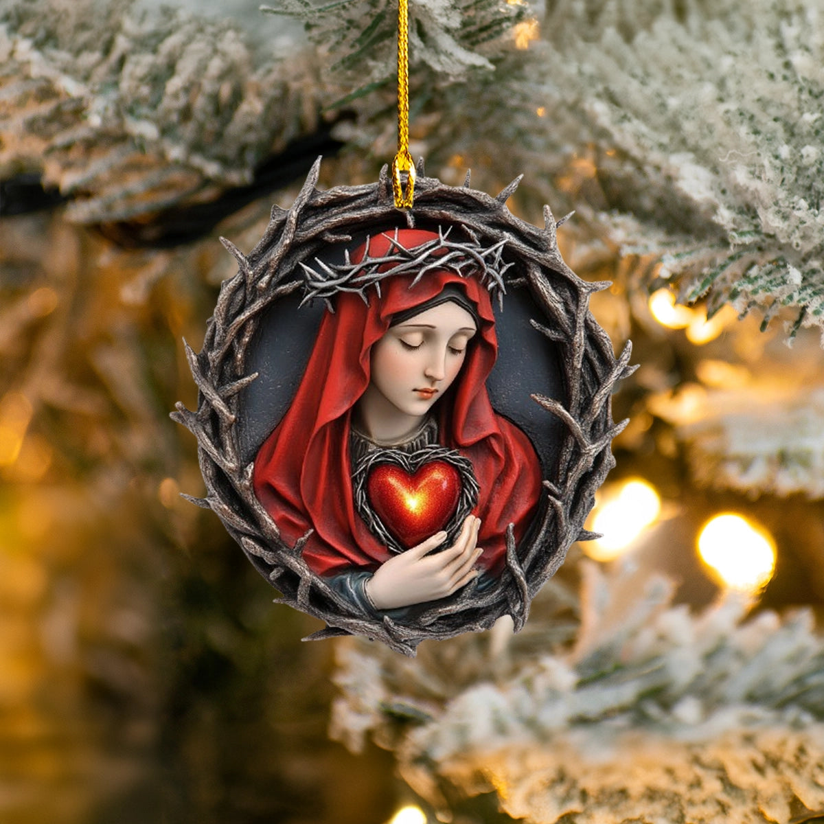 Shineful Acrylic Ornament Sacred Heart of Mary