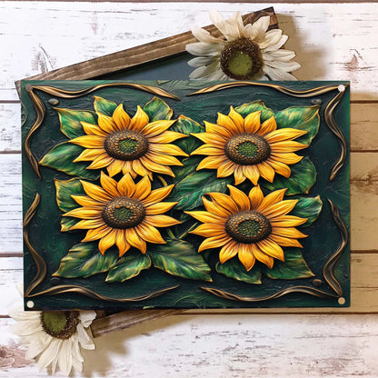 Shineful 2D Metal Sign Sunflower Harvest