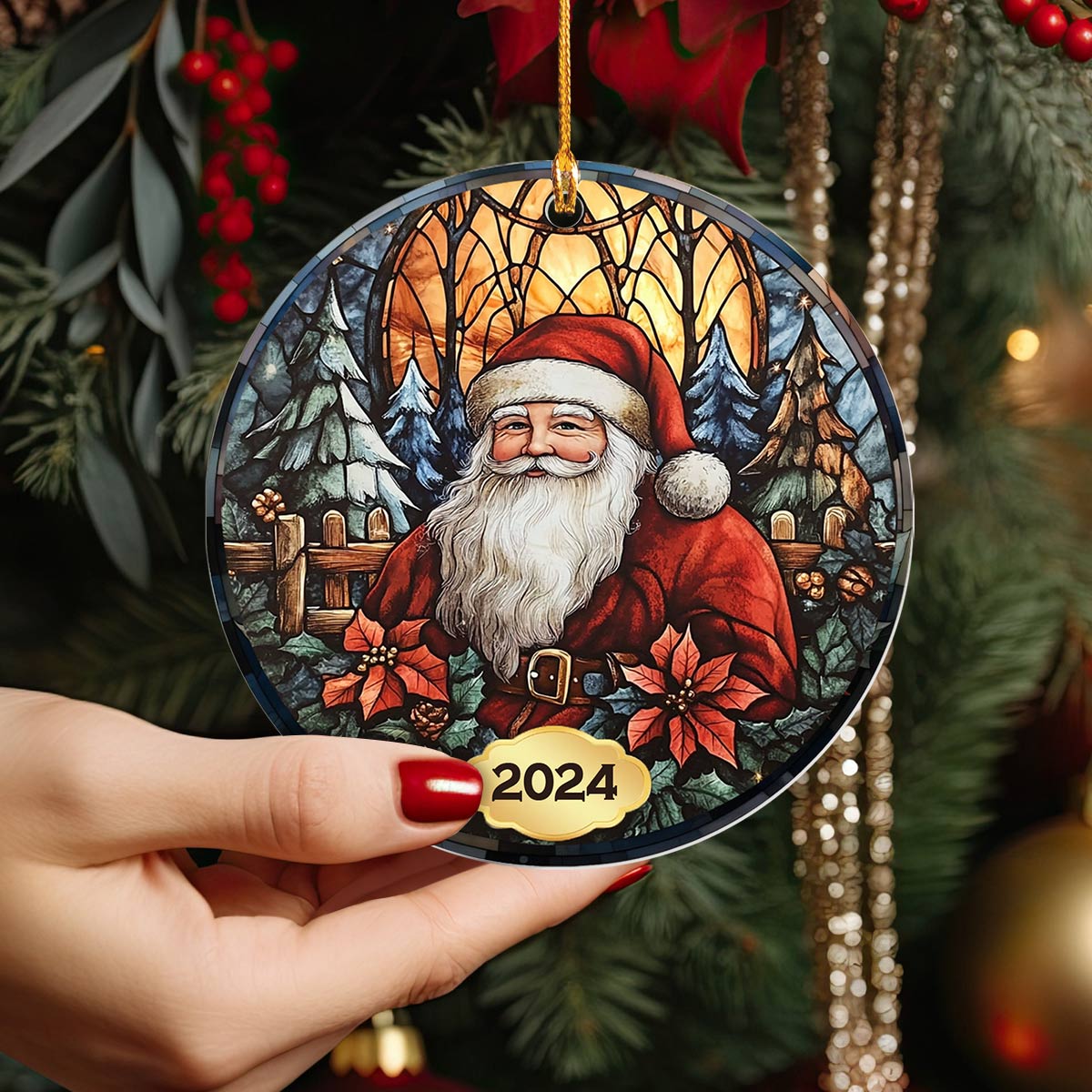 Shineful 2D Acrylic Ornament Holiday Glow