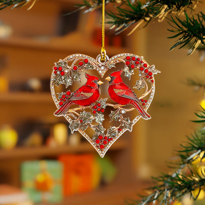 Shineful 2D Acrylic Ornament Christmas Cardinal In My Heart