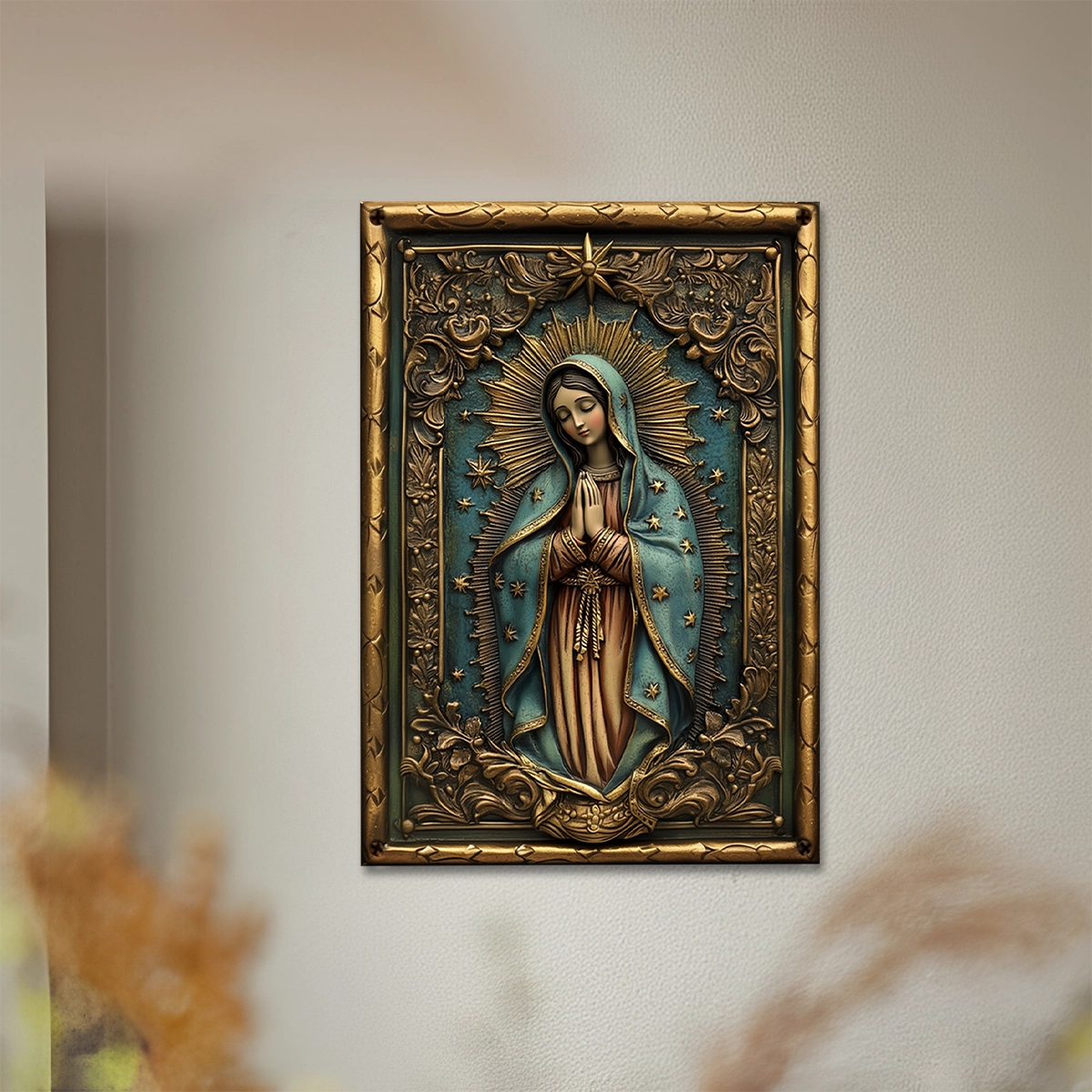 Shineful 2D Metal Sign Our Lady Of Guadalupe