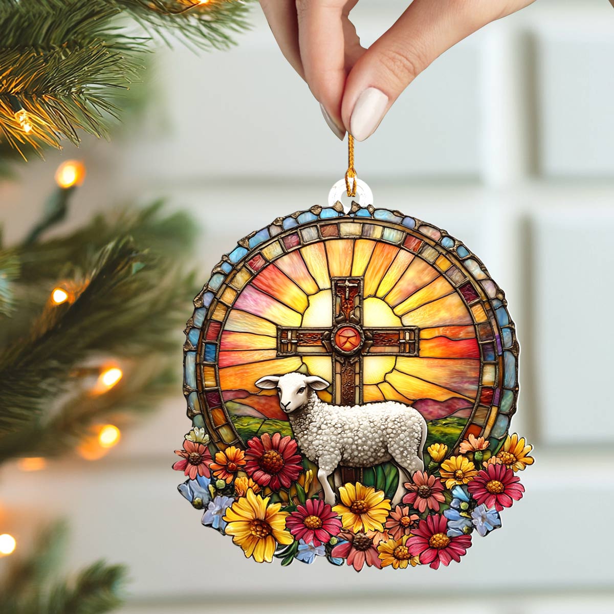 Shineful 2D Acrylic Ornament Lamb of Grace