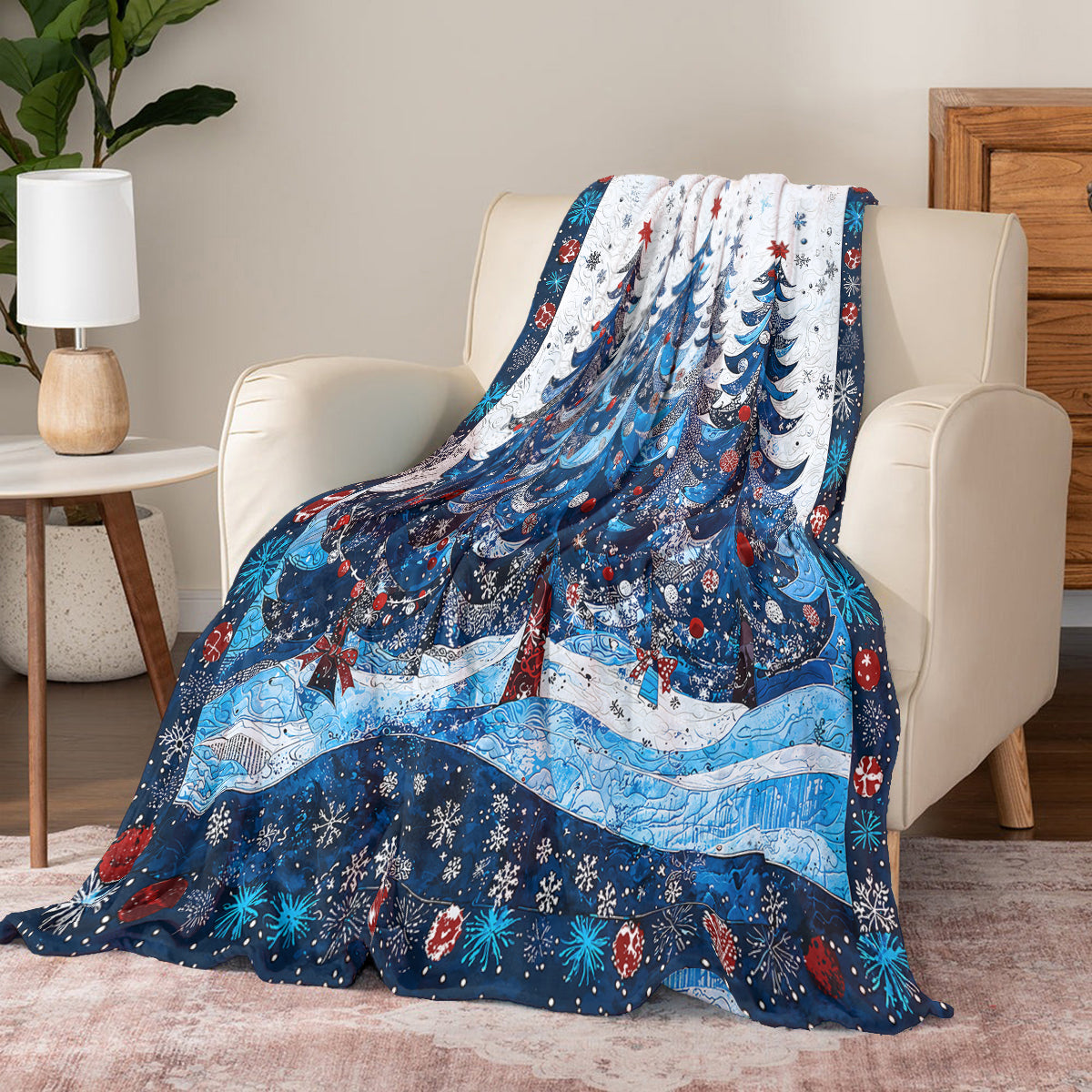 Shineful Fleece Blanket Evergreen Dreams