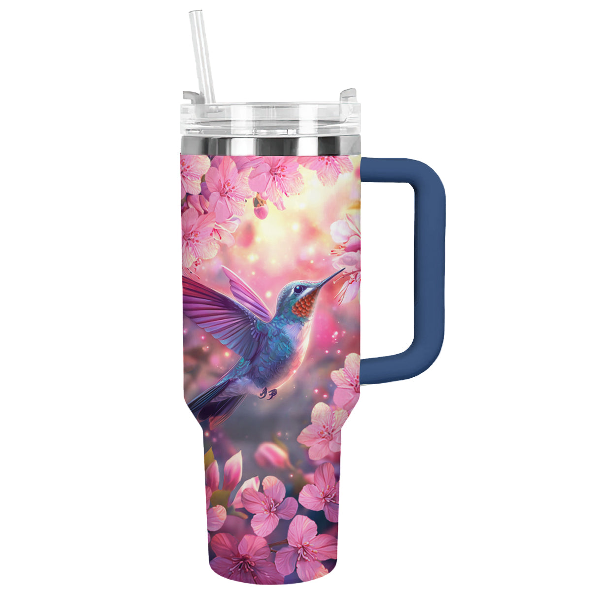 Shineful Tumbler Springtime Blossom Hummingbird